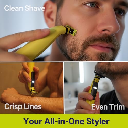 Men¡¯s Grooming Kit, Electric Shaver & Nose Hair Trimmer with LED Light, USB-C Rechargeable, IPX6 Wet/Dry Body & Groin Groomer, 6 Guide Combs 1?6mm, Body Comb, Protective Cap, Travel Bag