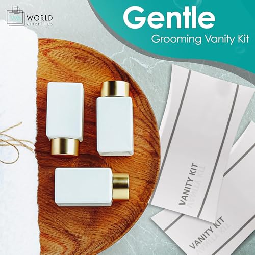 World Amenities - Necessities Grooming Vanity Kit | Hotel Amenities | Includes Sewing Kit, Nail File, Cotton Swabs, 2 Cotton Rounds and Band-Aid