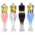 10 Pcs 5ml Mermaid Plastic Lip Gloss Tubes Vials Empty Refillable Lip Glaze Tubes with Crown Wand DIY Lipstick Tube Travel Lipgloss Bottle Cosmetic Container for Woman Girl Makeup,Mix-Color