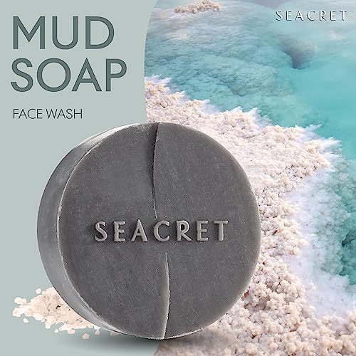 SEACRET Minerals From the Dead Sea Luxury Hand and Nail Care Spa Bundle - Mud Bar Soap (4.4 oz), Cuticle Oil (20 mL), Nail Buffing Block (Pack of 2) - 3-Piece Set
