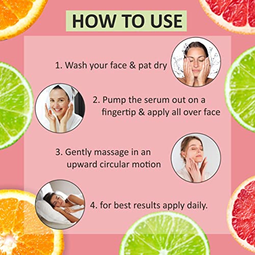 d?ve herbes Plant Based Vitamin C Face Serum with Hyaluronic Acid & Vitamin A & E for Personal Care 30ml (1 oz) with Free Pure Vitamin E Oil 10ml (0.33 oz)