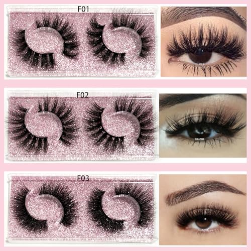 18 Pairs Lashes Wispy Bulk Natural Eyelashes Wholesale Fluffy Fake Eyelashes Mink 3d Lashes Pack