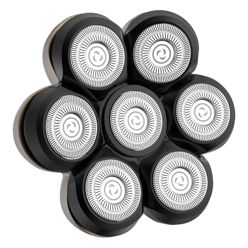 7 Blades Head Shaver Replacement Heads, Shaver Blade Heads Replacement for Electric Razor for Men