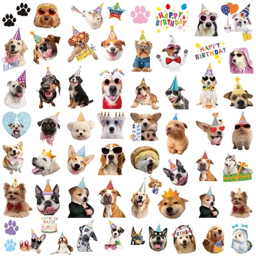 Dog Tattoos for Kids,60 Pcs Cute Pet Dog Puppy Themed Temporary Tattoo for Birthday Party Decorations Supplies Favors, Animal Fake Tattoo Stickers Q852