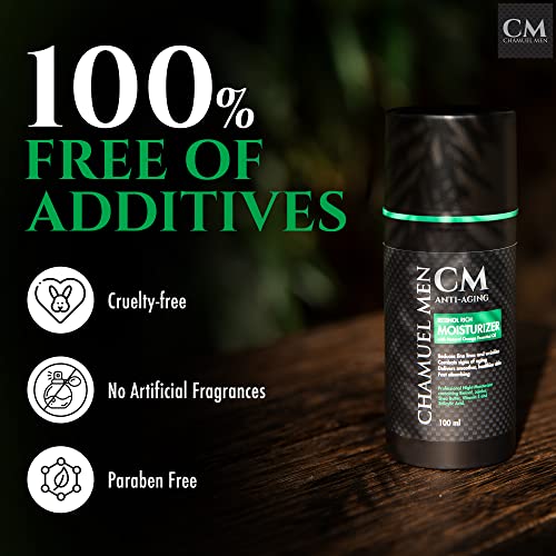 Daily Face Cream for Men with 2.5% Retinol Anti-Aging Moisturizer for Fine Lines, Dark Spots, and Wrinkles - Overnight Lotion (Pack of 2)