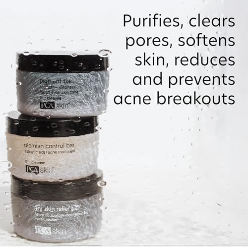 PCA SKIN Blemish Control Cleanser Bar - Face & Body Wash with Glycerin & 2% Salicylic Acid Treatment for Oily, Combination & Acne Prone Skin (3.2 oz)