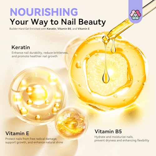 SAVILAND Electric Nail Drill Professional with Clear Builder Nail Gel for Beginners