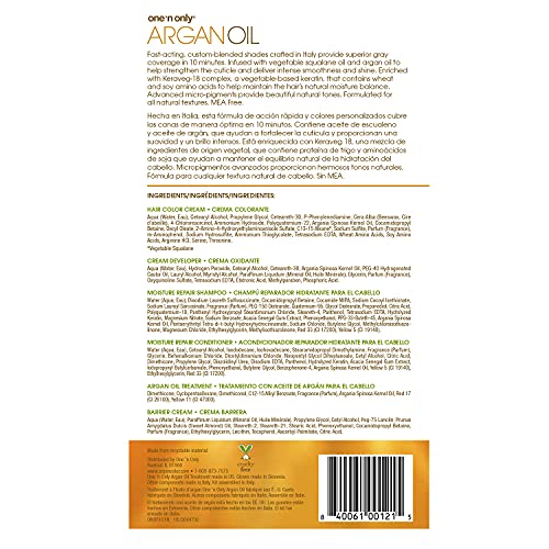 One 'N Only Fast 10 Permanent Hair Color Kit - Hair Dye for Women with Argan Oil to Maintain Moisture Balance - Advanced Micro-Pigments for Natural Tones (1N Natural Very Black)