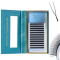 DeceMars U Eyelash Extensions Supplies 0.07mm D Curl 8-14mm Mixed Tray Easy Fans 2D UU Eye Lashes 1400 Pcs Y Shaped Premade Soft Russian Volume Eyelashes Matte Black 12 Rows (UU-0.07-D-8-14mm Mix)