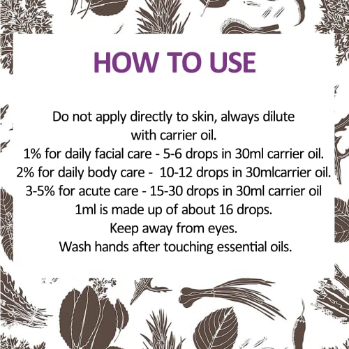 d?ve herbes Celery Seed Essential Oil (Apium graveolens) with Glass Dropper | Pure | Non-Sticky | Non-Greasy | Lightweight | Men & Women | All Skin Types | Steam Distilled 30ml (1 oz)