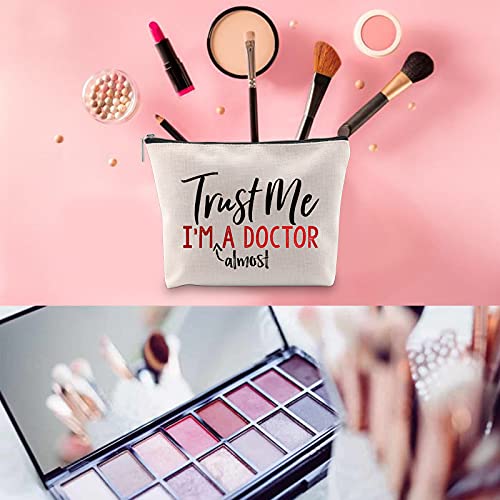 Generic WCGXKO Future Doctor Gift MD Gift Trust Me I¡¯m Almost A Doctor Zipper Pouch Makeup Bag for Doctor Graduation (Almost A Doctor)