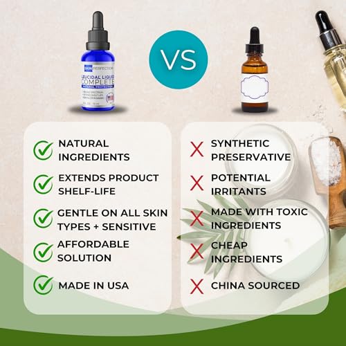 Skin Perfection Leucidal Complete Preservative for Lotion Making - Leucidal Liquid Complete Water Based Cosmetic Protection - DIY Synthetic Alternative Preservative for Hair & Skincare Products