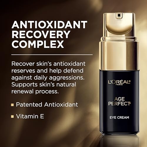 L'Oreal Paris Age Perfect Cell Renewal Anti-Aging Eye Cream,For Dark Circles & Puffiness 0.5 Fl oz,(Pack of 2)