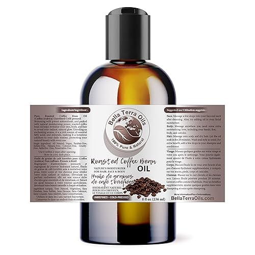 Bella Terra Oils ? Roasted Bean Oil 8 oz ? Pure Extract from Roasted Seeds, Enriched with Fatty Acids, An Elixir for Skin