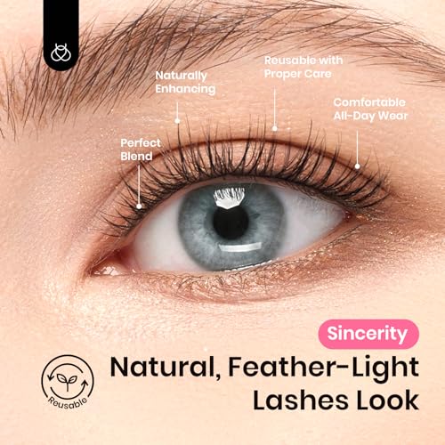 Beetles Lash Clusters Kit Natural Eyelash Clusters Kit 140pcs Individual Lash Extension Kit 9-16mm False Eyelash Extension Kit Lash Clear Adhesive, Brush and Tweezers DIY Lash Kit Sincerity KNS002