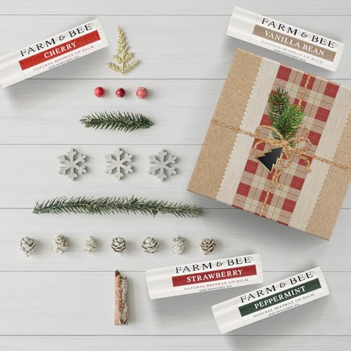 Natural Lip Balm ? Stocking Stuffer - 4 Pack Gifts for Women & Men - Organic & Natural Ingredients - Moisturizing Lip Chapstick - Great Gift Idea for Women, Men, Boys, and Girls - 0.15oz (Pack of 4)