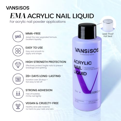 Acrylic Nail Kit for Beginner: Complete Set with 24 Colors Acrylic Powder & Liquid Long Last Durable Quick Dry for Nail Manicure with Nail Drill and Basic Accessories