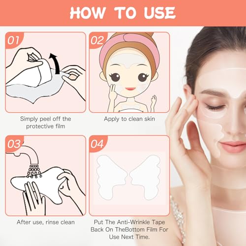 Neck Wrinkle Patches, Anti Wrinkle Silicone Patches£¬Reusable Neck & Chest Firming and Tightening Facial Masks, Collagen Neck Fine Line Pads for Women Reduce Fine Wrinkles, Moisturizing & Firming