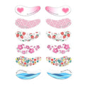 BlackWings 6 Pairs Silicone Eye Patches with Self-Adhesive Design - Cute Bear & Rabbit Inspired Eye Care Patches (Mix 6 pairs)