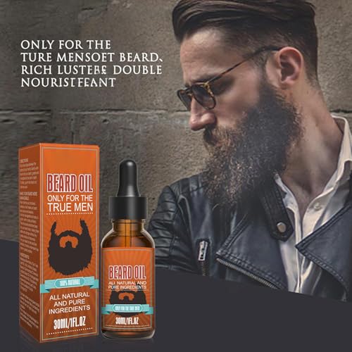 Beard Oil, Hydrating & Softening Beard Care, Beard Growth & Conditioning Oil for Men, Beard Conditioning and Moisturizing for a Healthy Beard, 30Ml(1 fl.oz