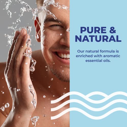 La Grappe d'Or Fresh Mint Marseille Hand Soap with Essential Oils | Handmade in France from Moisturizing Organic Olive & Coconut Oil | Natural, Cruelty-Free & Vegan, 16.90 oz Liquid