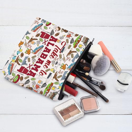 WZMPA Funny Snail Cosmetic Bag Snake Lover Gifts Snails Are Awesome I Am Awesome Therefore I Am A Snails Makeup Zipper Pouch Bag (Snail)