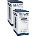 Clean Skin Club Clean©÷ Pads 2.0 [New & Improved Edges] Guaranteed Not to Shed & Tear, Unique Triple Layers, Textured Side & Ultra Soft Side, Organic Disposable Cotton, Pair with Makeup Remover 2 Pack