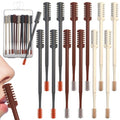 12 Pcs 2 in 1 Nasal Hair Cutter 2026 Upgrade Design Double Sided Nose Hair Trimmer for Men Women Portable 360¡Æ Rotating Manual Nose Nasal Knife Soft Cleaning Brush Box Package (Multicolor)