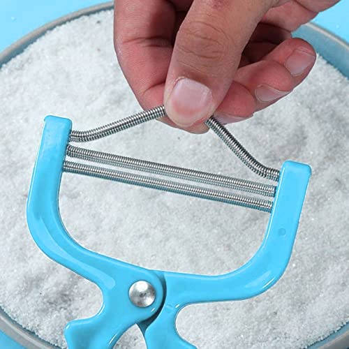 ZJchao 2pcs Spring Hair Remover, Stainless Steel Face Epilator Spring Threading for Women Face, Chin Hair, Upper Lip Hair, Mustache