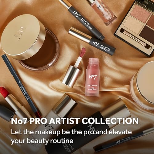 No7 Pro Artist Multi-Use Bronzer Stick & Highlighter Makeup - Dual-Ended Cream Contour and Face Highlighter with Vitamin E and Argan Oil for a Radiant Finish - Light Bronze/Champagne Glow (10g)
