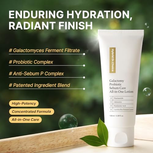 Hybrid Dr.Choice Galactomy Probiotic Sebum Care All-in-One Lotion Galactomyces Tranexamate PDRN hyaluronic acid