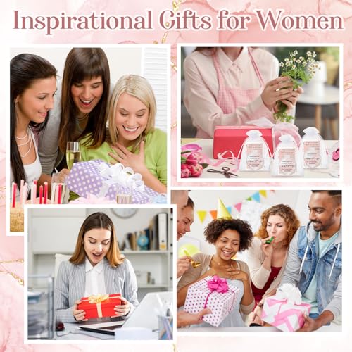 25 Set Inspirational Compact Mirror Bulk for Women Sometimes You Forget You're Awesome Motivational 2.76 Inch Small Double Sided Folding Pocket Mirror for Womens Day Mothers Day(Pink Marble)