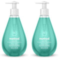 Method Gel Hand Soap, Waterfall, Biodegradable Formula, 12 oz, (Pack of 2)