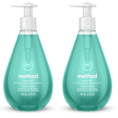 Method Gel Hand Soap, Waterfall, Biodegradable Formula, 12 oz, (Pack of 2)