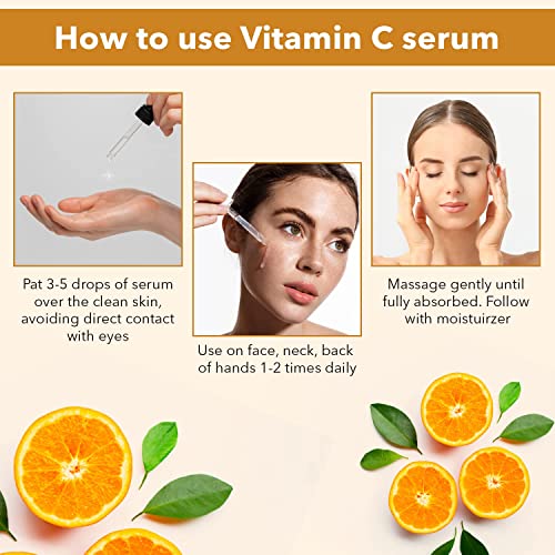 Vitamin C Facial Serum with Vitamin E + Hyaluronic Acid - 1 fl oz/ 30ml