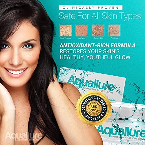 Antioxidant Rescue Cream and Complexion MD Advanced Anti-Wrinkle Cream ? Clinically Tested Multi-Peptide with Hyaluronic Acid ? Face Moisturizer ? Hypoallergenic for All Skin Types ? 1 Oz (2 items)