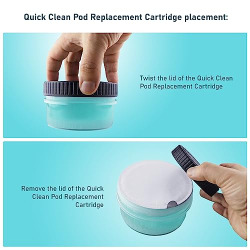 Quick Clean Pod Replacement Cartridge Compatible with Philips Norelco Quick Clean pods (4pk)