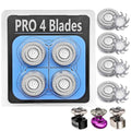 4Pack Pro 4 Head Replacement Blades for Pitbull Shaver Replacement Heads for Skull Bald Head Razors Gold PRO, Silver PRO, Platinum PRO¡¦ Series, Precision Replacement Blades for Head, Face.
