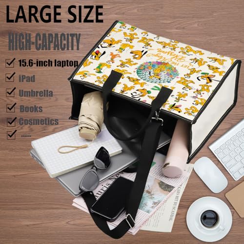 WZMPA Funny Dog Cosmetic Bag Dog Lover Gifts Let The Magic Bloom Makeup Zipper Pouch Bag Cartoon Movie Merchandise (Plu Bloom 2Full-TB)