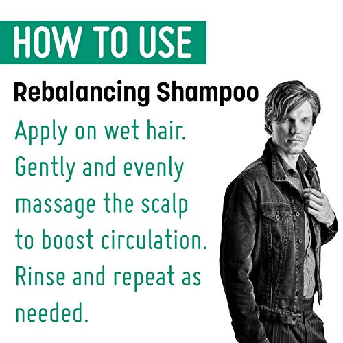FRAMESI BARBER GEN Rebalancing Scalp Shampoo, 8.4 fl oz, Shampoo for Oily Hair