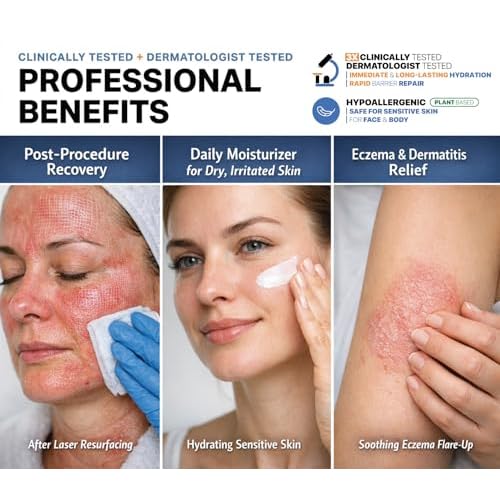 Face Moisturizer #003 ? Hydrating Barrier Repair Face Cream for Dry Sensitive & Eczema Prone Skin ? Fast Absorbing Fragrance Free Non-Greasy Non-Comedogenic Moisturizer ? Made in USA ? 120 g