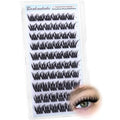 Lash Clusters Wispy Cluster Eyelash Extensions 10-14MM Short Eyelash Clusters CD Curl Individual Lashes DIY Volume Cluster Lashes Thin Band Lash Extensions for Travel-Size