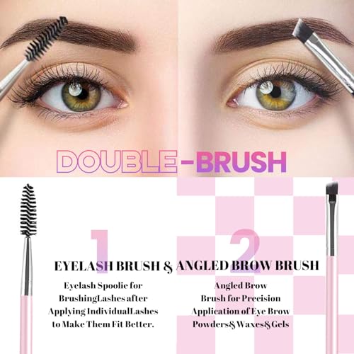 DIY Lash Clusters Kit with 630pcs Lashes Clusters,1X/2X Magnification Compact Mirror with Light,Lash Bond and Seal,Eyelash Remover Tweezers Applicator Mascara Brush(60-80-100-150D)
