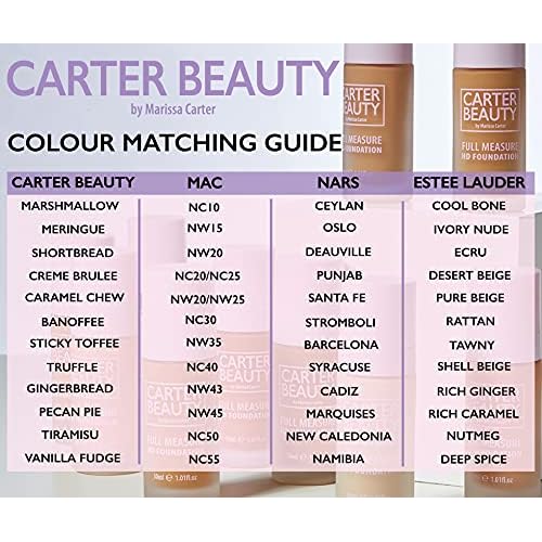 Carter Beauty By Marissa Carter Half Measure Dewy Foundation - Water-Based, Light-To-Medium Sheer Finish - Vegan And Cruelty Free, Paraben And Sulfate Free - Shortbread - 1.01 OZ