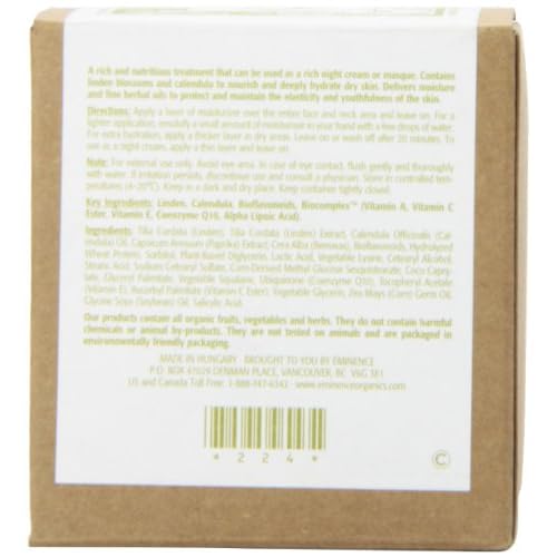 Eminence Linden Calendula 2oz Treatment Cream - Hydrating Moisturizer for Sensitive & Dry Skin