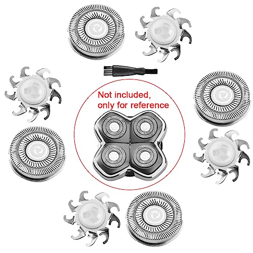 4pcs Head Shaver Replacement Blades for Skull Shaver Pitbull 4 Head Series and 3 Head Series