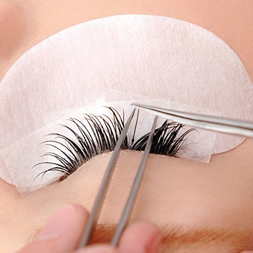 Tweezers for Eyelash Extension Hand Crafted Surgical Stainless Steel L Shape Tip Tweezers. (Golden Titanium Coated.)