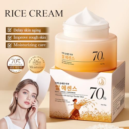 INSEEK Rice Skin Care Set, Moisturizing Skincare Gift Set for Women, Deeply Hydration Nourish Skin and Improve Dry Rough Skin, Improve Skin Elasticity, Skincare Routine Kit for Women