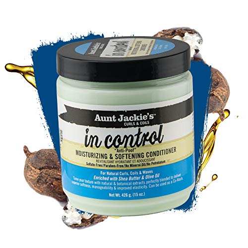 Aunt Jackie's in control 15oz - "Anti-Poof" Moisturizing & Softening Conditioner (Pack of 2)