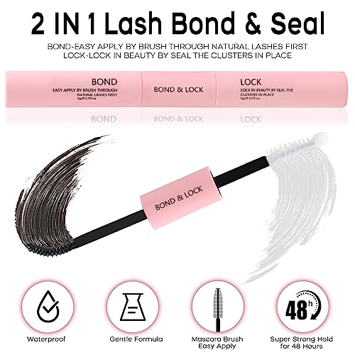 Cluster Eyelash Extension Kit, Extra Large Capacity Set, DIY Individual Lash Extension at Home